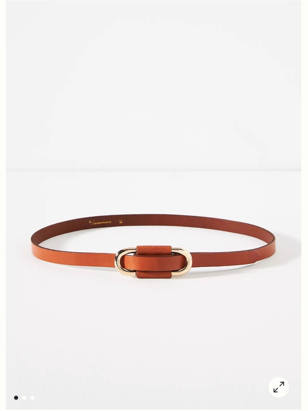 Anthropologie the Blake skinny belt XS in cedar